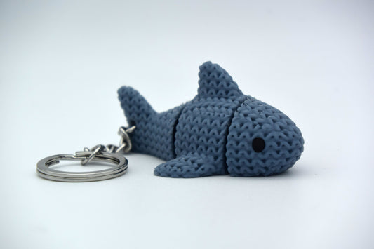 Knitted Articulated Shark Topkinz character alternate standalone view