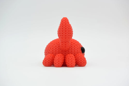 Knitted Crab Topkinz character side view