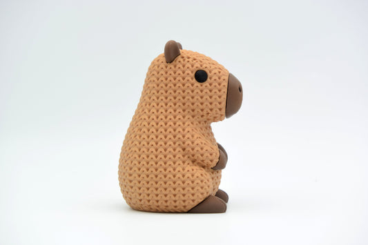 Knitted Capybara Topkinz character side view