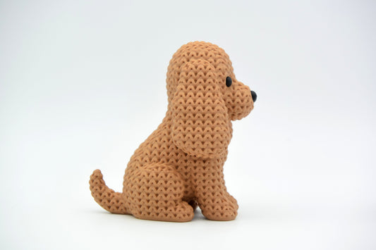 Knitted Cocker Spaniel Dog Topkinz character side view