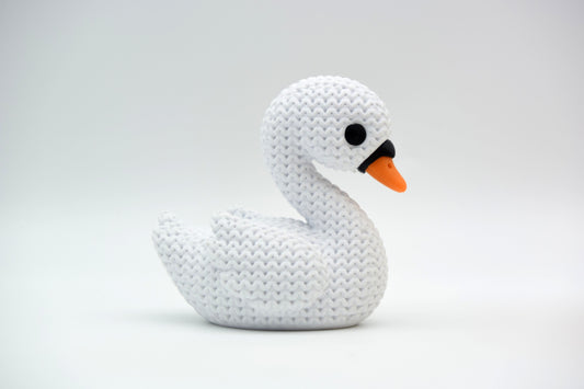 Knitted Swan Topkinz character side view