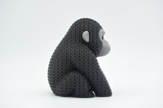 Knitted Gorilla Topkinz character side view