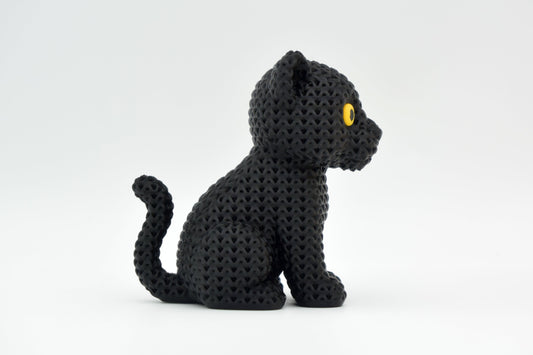 Knitted Panther Topkinz character side view