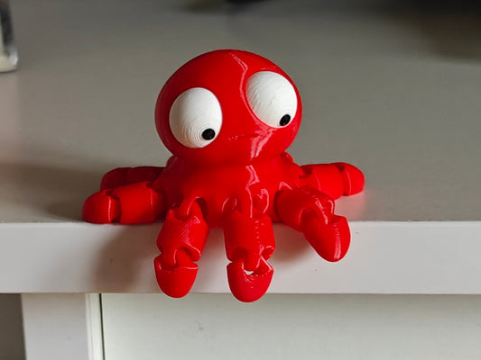 Mini Flexi Octopus Goofy Eyes SnapCharm™ Character