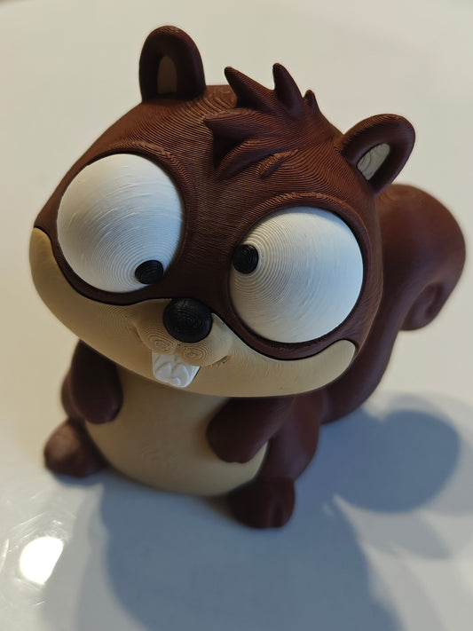 Squirrel Goofy Eyes | Chibi SnapCharm™ Character