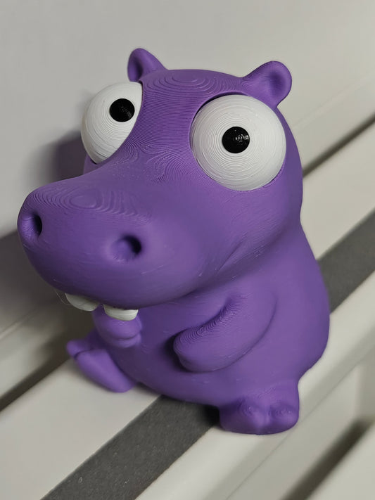 Hippo Goofy Eyes SnapCharm™ Character