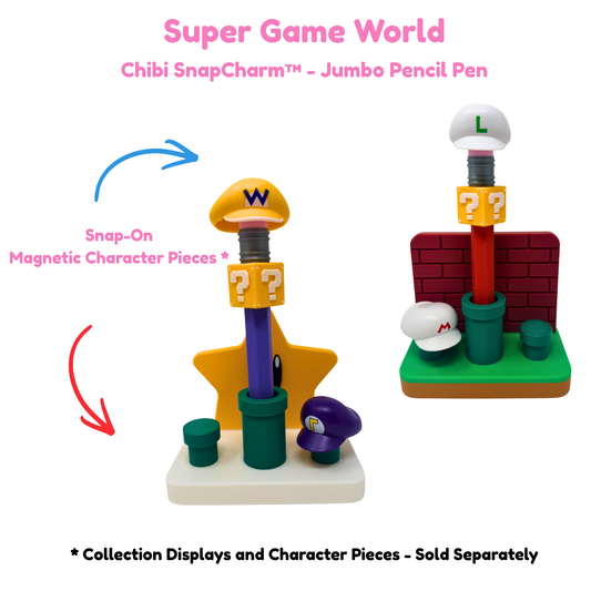 Super Game World Blue Jumbo Pencil Pen with Question Box