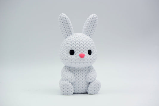 Knitted Bunny - Easter Topkinz character side view