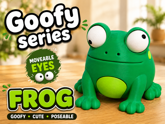Frog Goofy Eyes SnapCharm™ Character