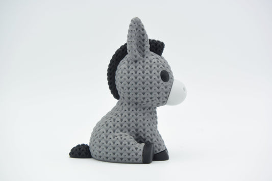 Knitted Donkey Topkinz character side view