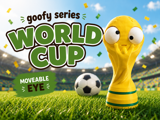 Soccer Championship Trophy Goofy Eyes | Chibi SnapCharm™ Character