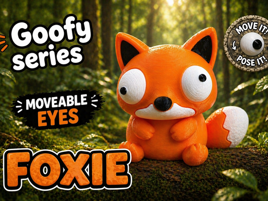 Fox Goofy Eyes SnapCharm™ Character