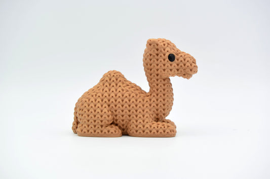 Knitted Camel Topkinz character side view