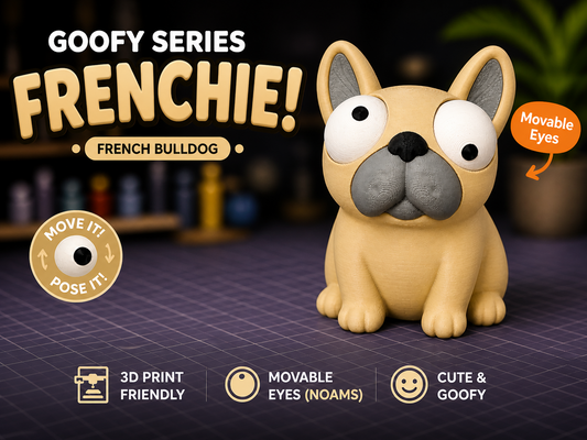 French Bulldog Goofy Eyes SnapCharm™ Character