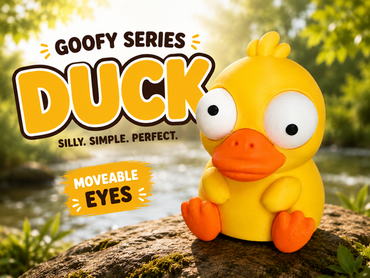 Duck Goofy Eyes | Chibi SnapCharm™ Character