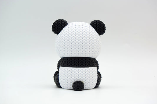 Knitted Panda Topkinz character side view