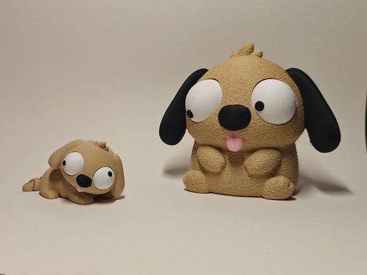 Mini Flexi Dog Goofy Eyes SnapCharm™ Character