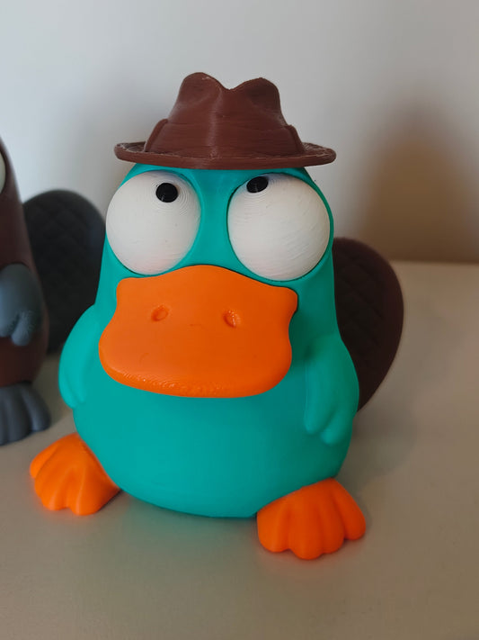 Platypus Goofy Eyes | Chibi SnapCharm™ Character