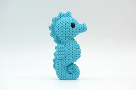 Knitted Seahorse Topkinz character side view