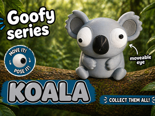 Koala Goofy Eyes SnapCharm™ Character