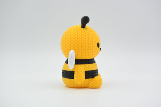 Knitted Bee Topkinz character side view