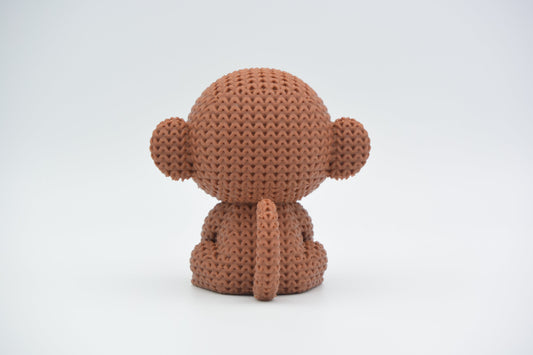 Knitted Monkey Topkinz character side view