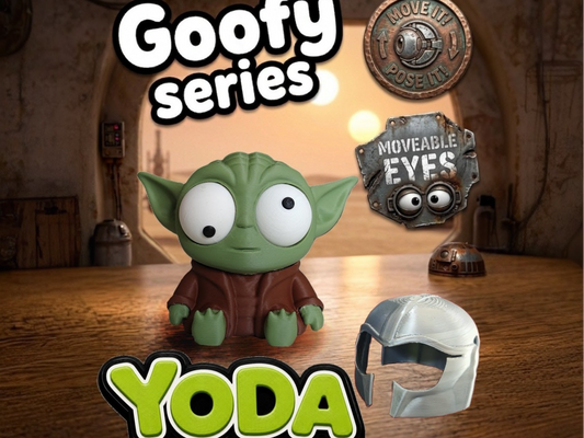 Green Wise Space Alien Goofy Eyes | Chibi SnapCharm™ Character