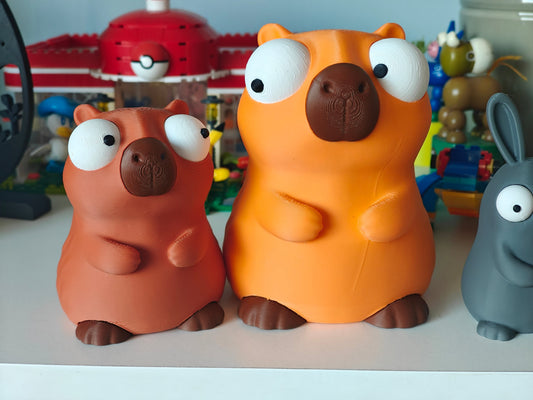 Capybara Goofy Eyes SnapCharm™ Character