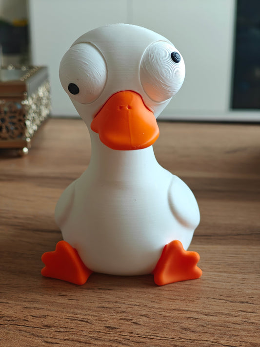 Goose Goofy Eyes | Chibi SnapCharm™ Character