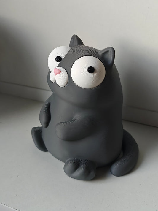 Cat Goofy Eyes SnapCharm™ Character