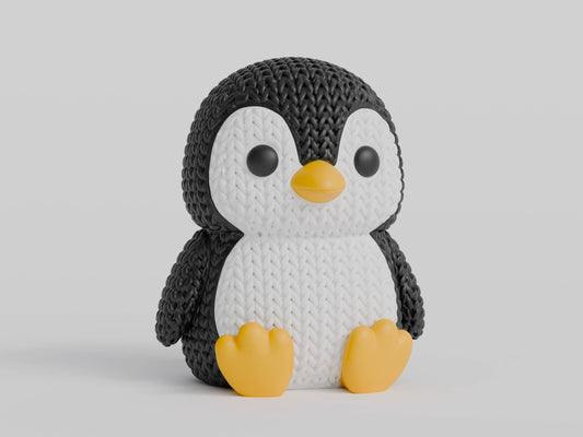 Knitted Penguin Topkinz character front view