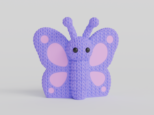 Knitted Butterfly Topkinz character front view