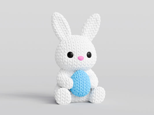 Knitted Bunny With Easter Egg Topkinz character front view